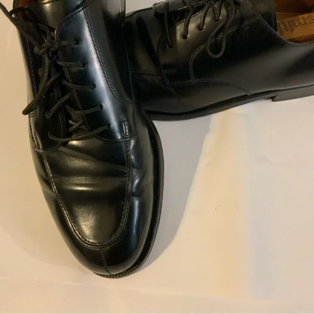 - Cole Haan Black Leather Cap Toe Derby Oxford Mens 9 D Dress Casual L…
